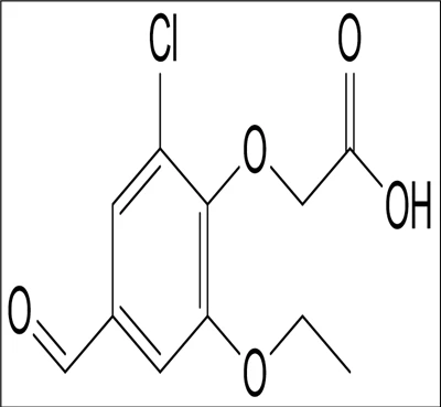 2- کلورو -6- ethoxy -4- formylphenoxy) ایسٹک ایسڈ ؛ CAS نمبر .: 428836-03-7