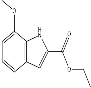 ایتھیل 7- methoxy -1 H-indole -2-} carboxylate ؛ CAS NO . ؛ 20538-12-9